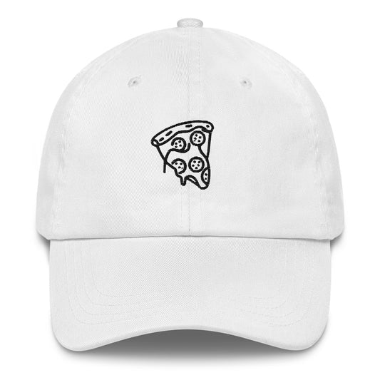 Pizza Slice Dad Hat - Black