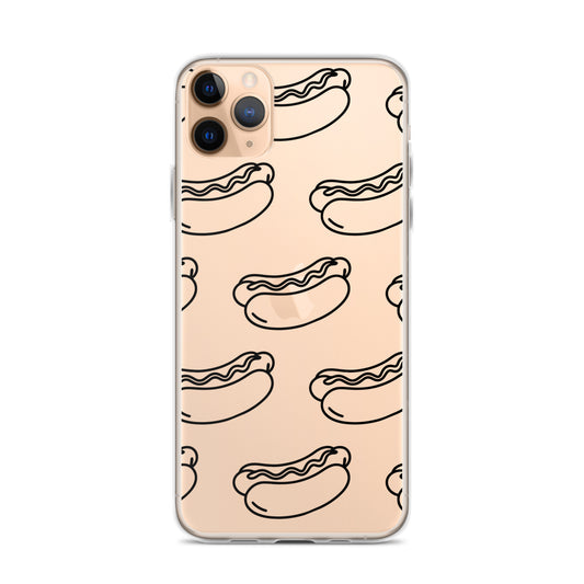 Clear iPhone® Case - Fun Hot Dog Design