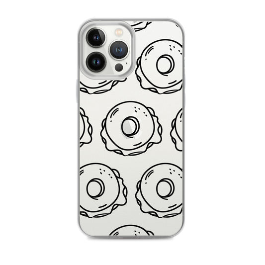 Clear iPhone® Case - Playful Bagel and Lox Design