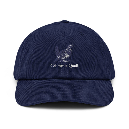 California Quail - Corduroy hat - State Bird of California