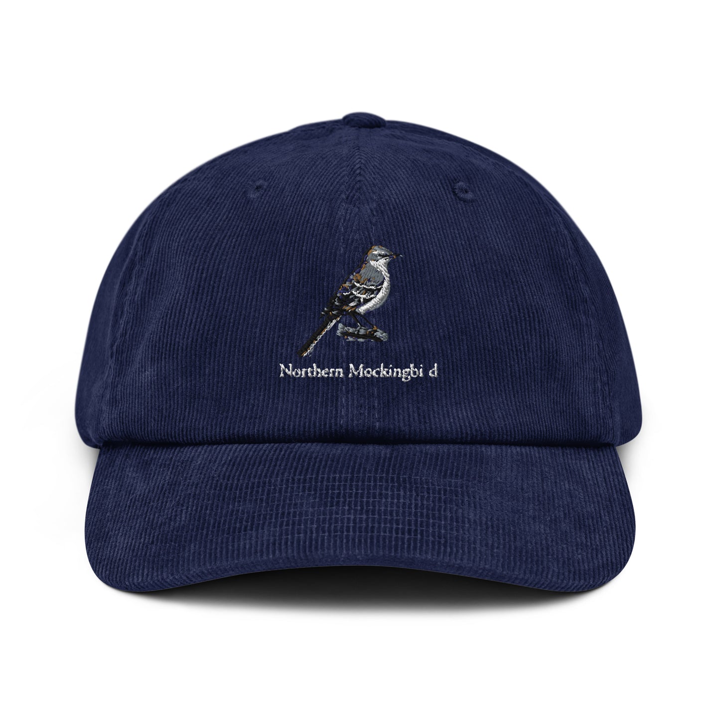 Northern Mockingbird Hat - State Bird of AR, FL, MS, TN, TX - Corduroy