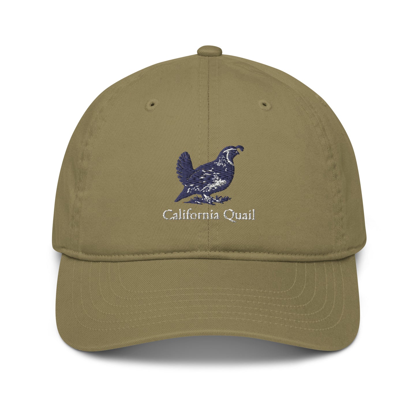 California Quail Dad Hat - Organic - State Bird of California