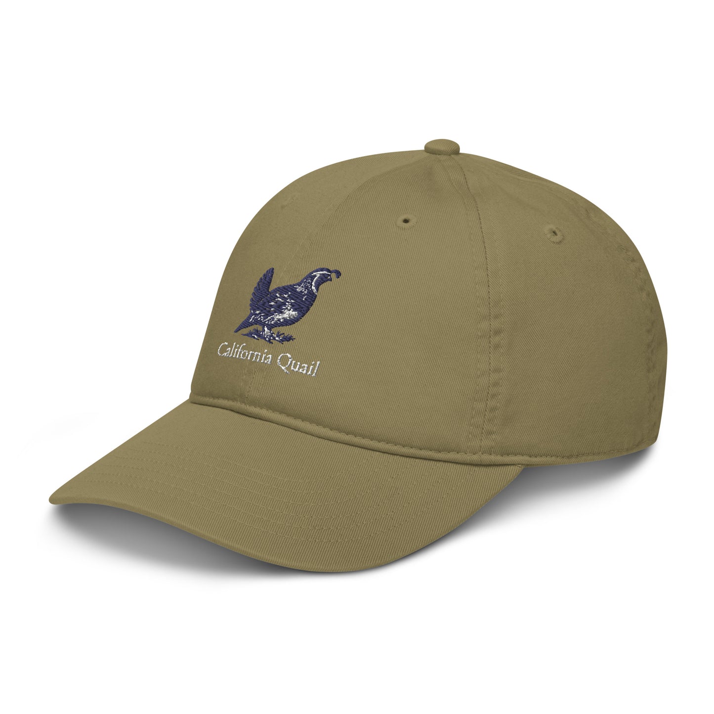 California Quail Dad Hat - Organic - State Bird of California