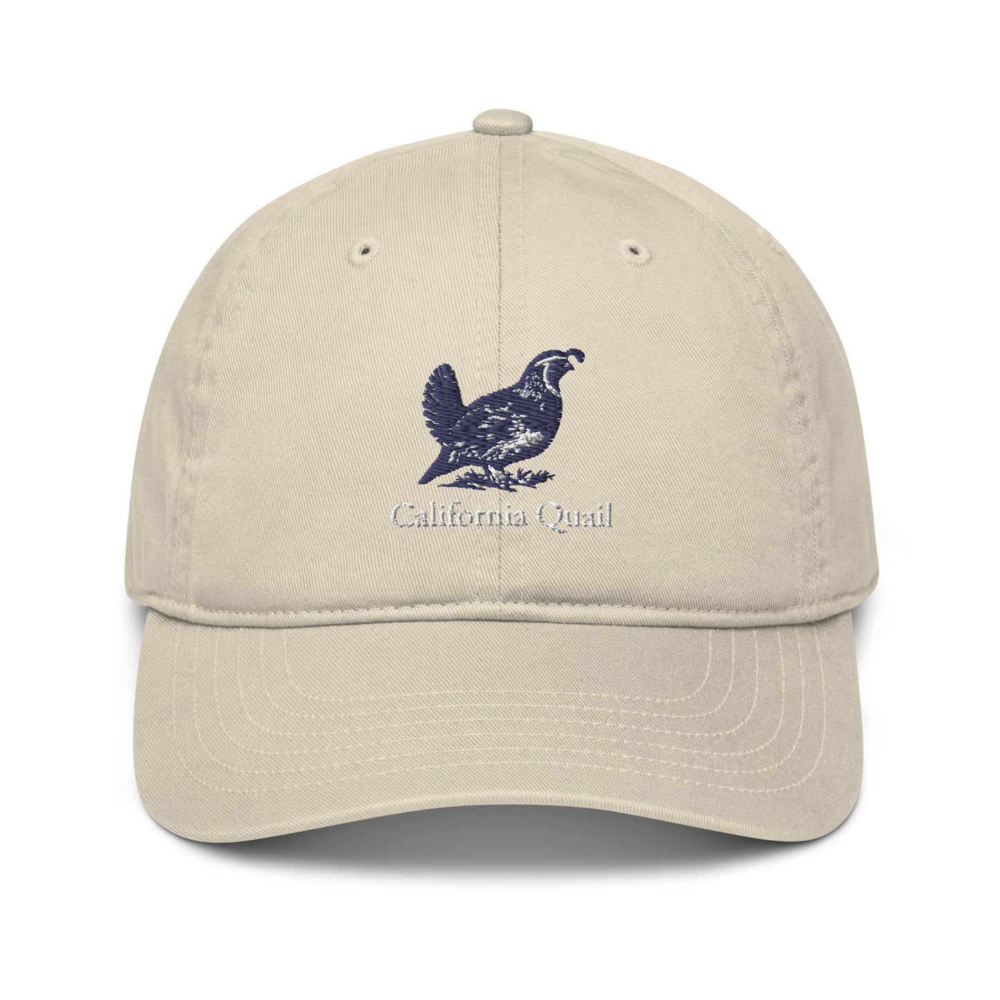 California Quail Dad Hat - Organic - State Bird of California