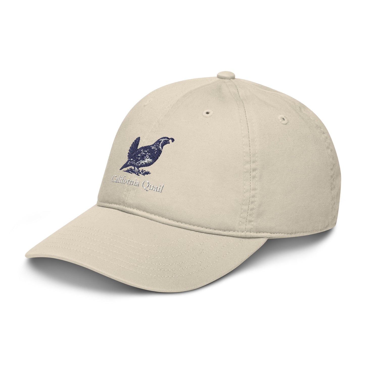 California Quail Dad Hat - Organic - State Bird of California