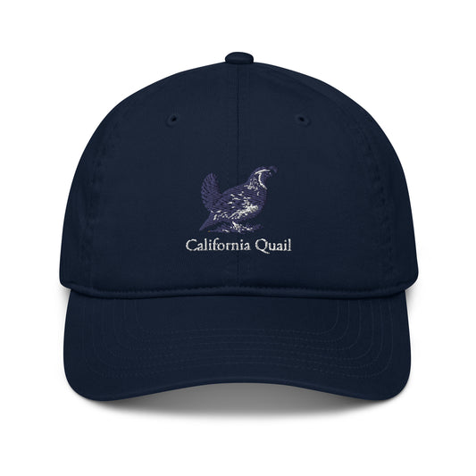 California Quail Dad Hat - Organic - State Bird of California