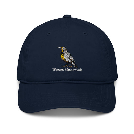 Western Meadowlark Hat - Organic - State Bird of KS, MT, NE, ND, OR, WY