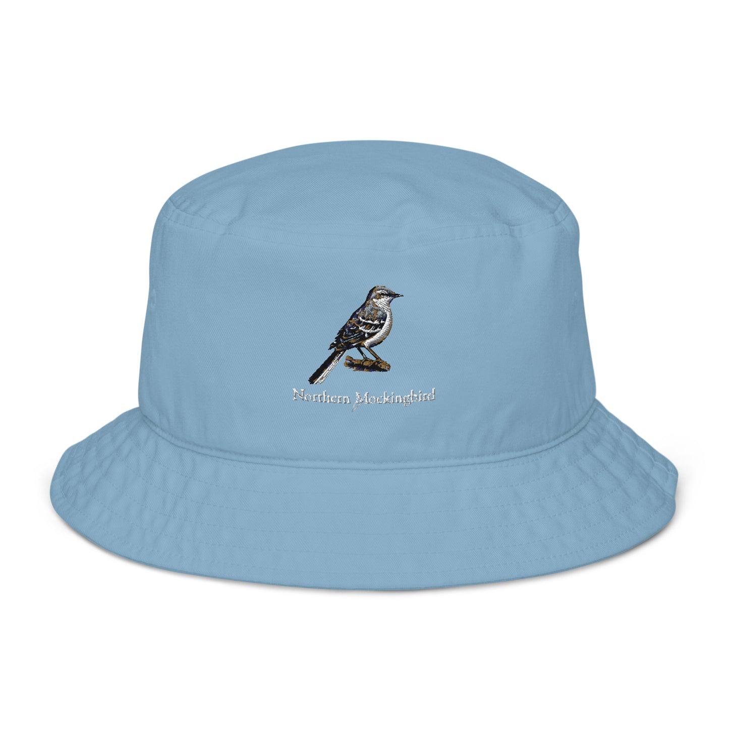 Northern Mockingbird Bucket Hat - State Bird of AR, FL, MS, TN, TX - Organic