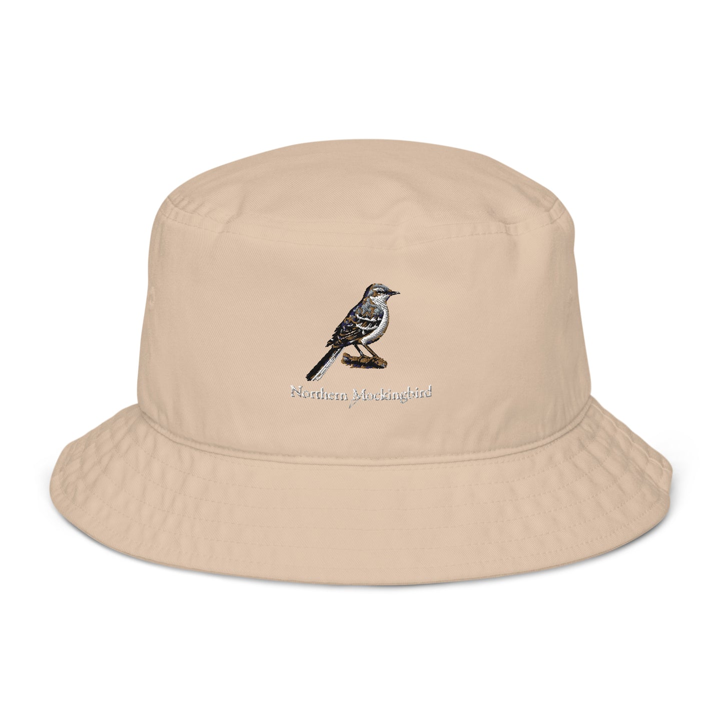 Northern Mockingbird Bucket Hat - State Bird of AR, FL, MS, TN, TX - Organic